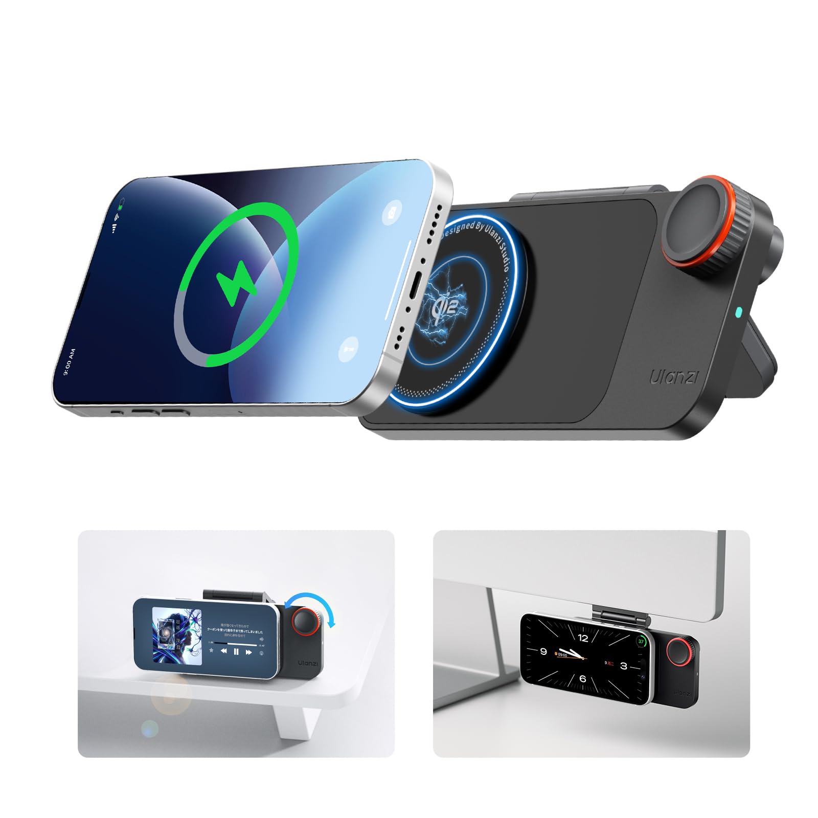 Amazon.co.jp: Ulanzi CW15 ワイヤレス充電器 MagSafe充電器 Bluetooth
